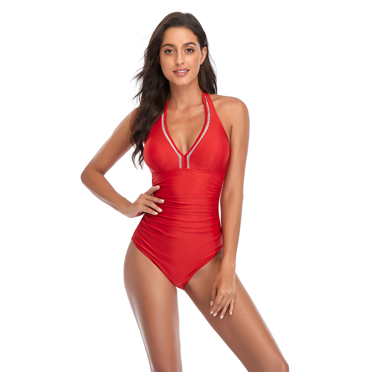 Maillot de bain femme Berg-Feldt froncé et licou