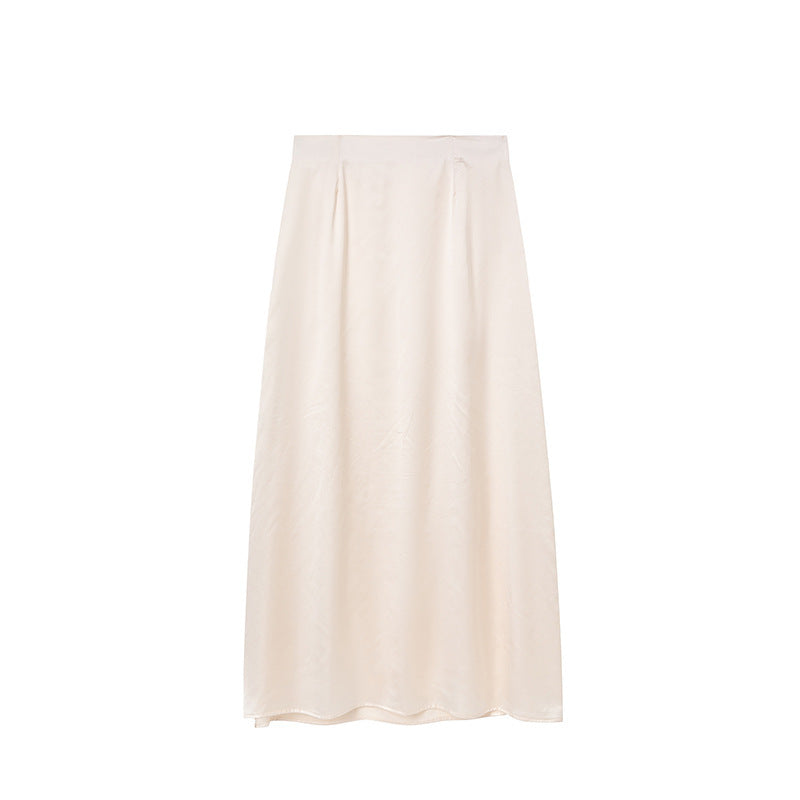 Jupe longue plissée taille haute pour femme Berg-Feldt