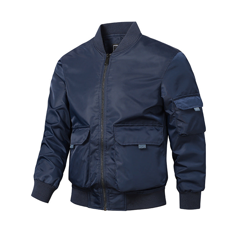Herren sportliche Bomberjacke mit praktischen Taschen und elastischen Bündchen Berg-Feldt