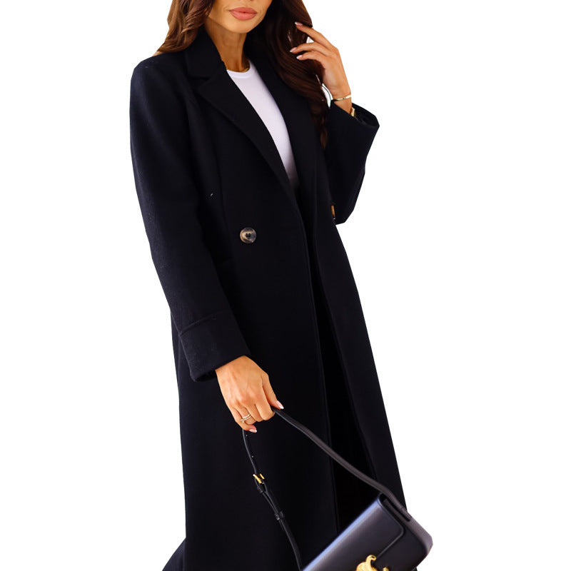 Manteau en laine élégant pour femme avec double boutonnage et poches pratiques Berg-Feldt