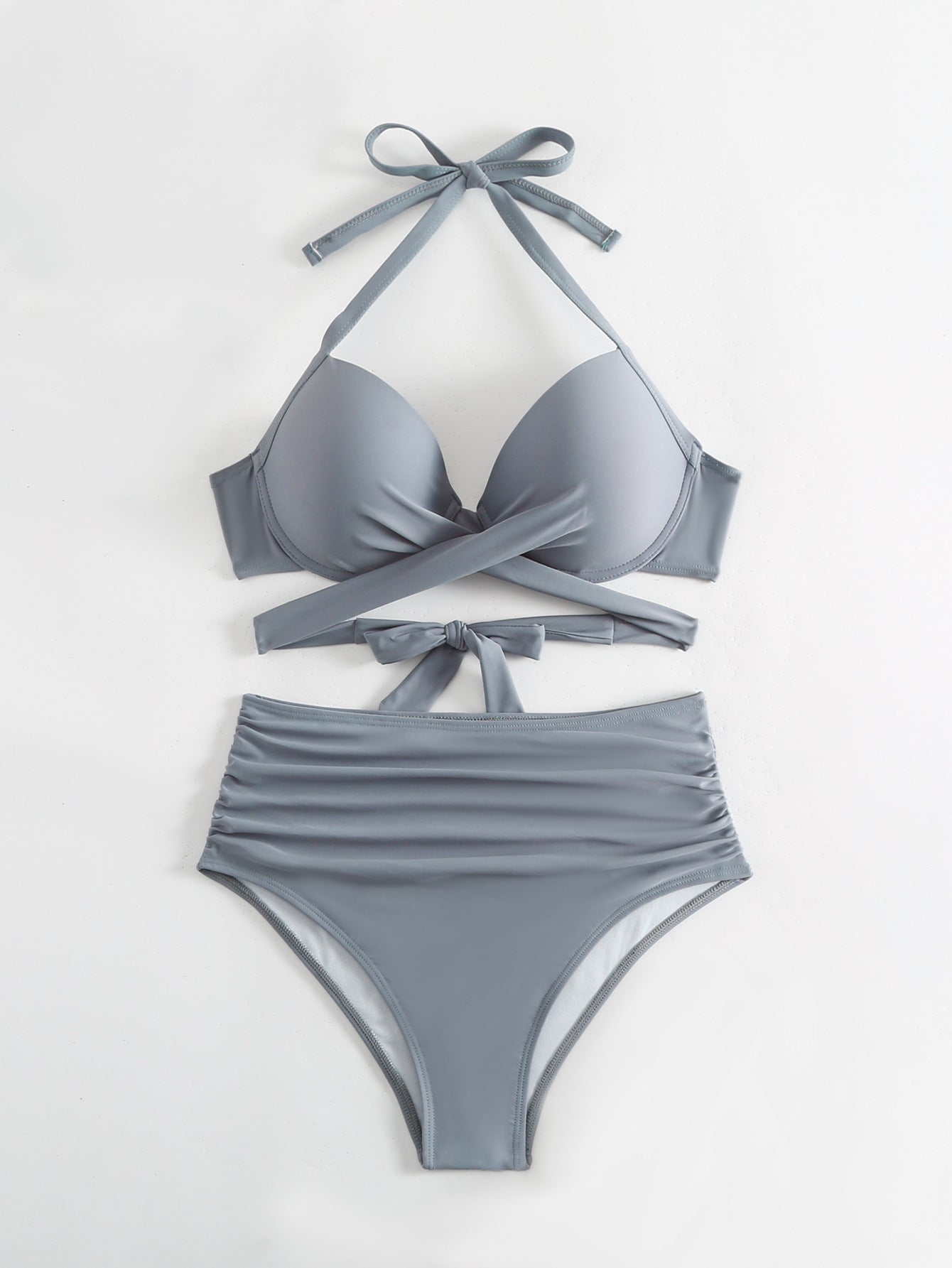 Women's High-Waisted Ruched Bikini Set berg-feldt