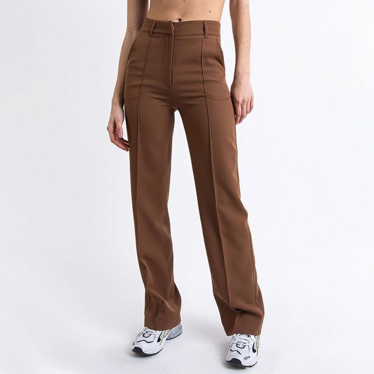 Pantalon femme berg-feldt moulant, élégant et taille haute