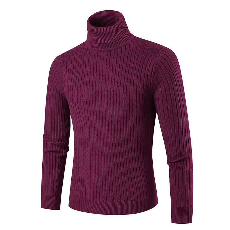 Herren modischer Rollkragenpullover aus strukturiertem Strick Berg-Feldt