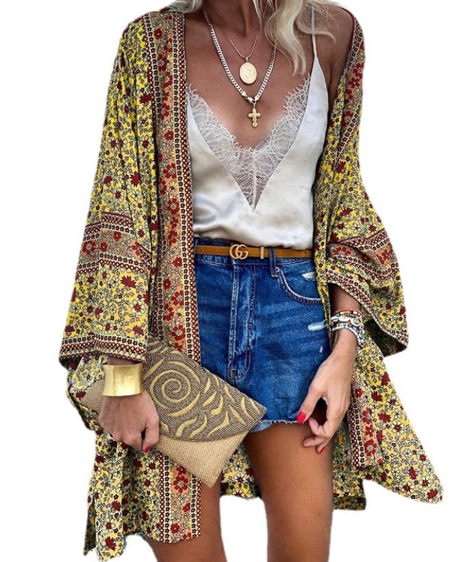 Veste de plage bohème pour femme : coupe ample, motifs colorés par berg-feldt