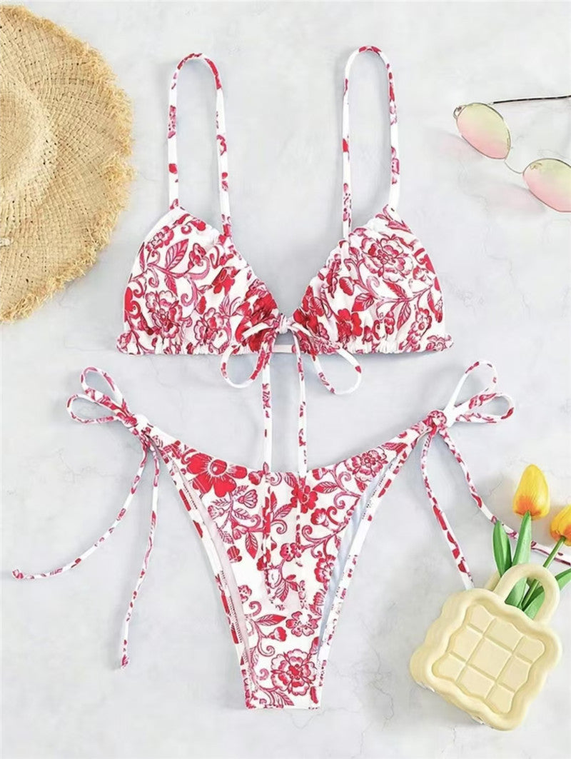 Ensemble de bikini à fleurs avec bretelles réglables pour femme de berg-feldt