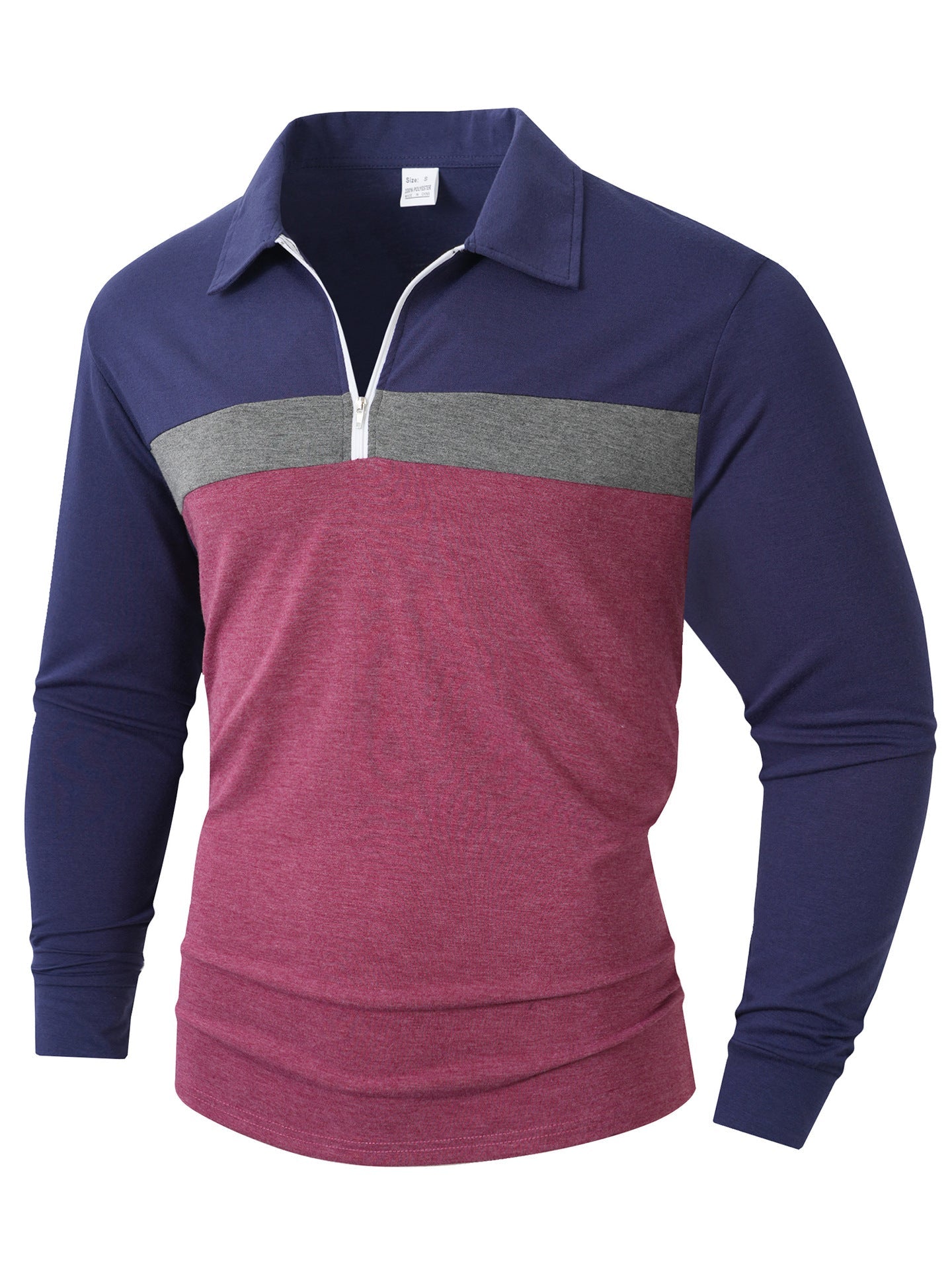 Herren Sportliches Langarmshirt mit Reißverschluss Berg-Feldt