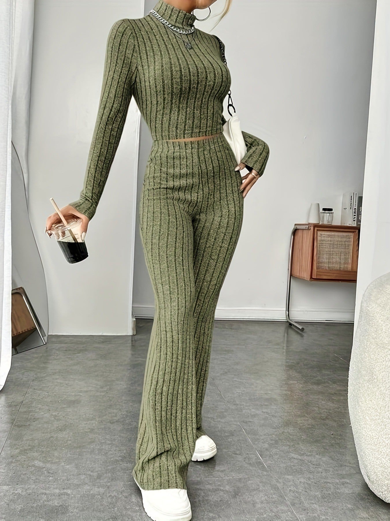 Ensemble caraco et pantalon palazzo Berg-Feldt pour femme