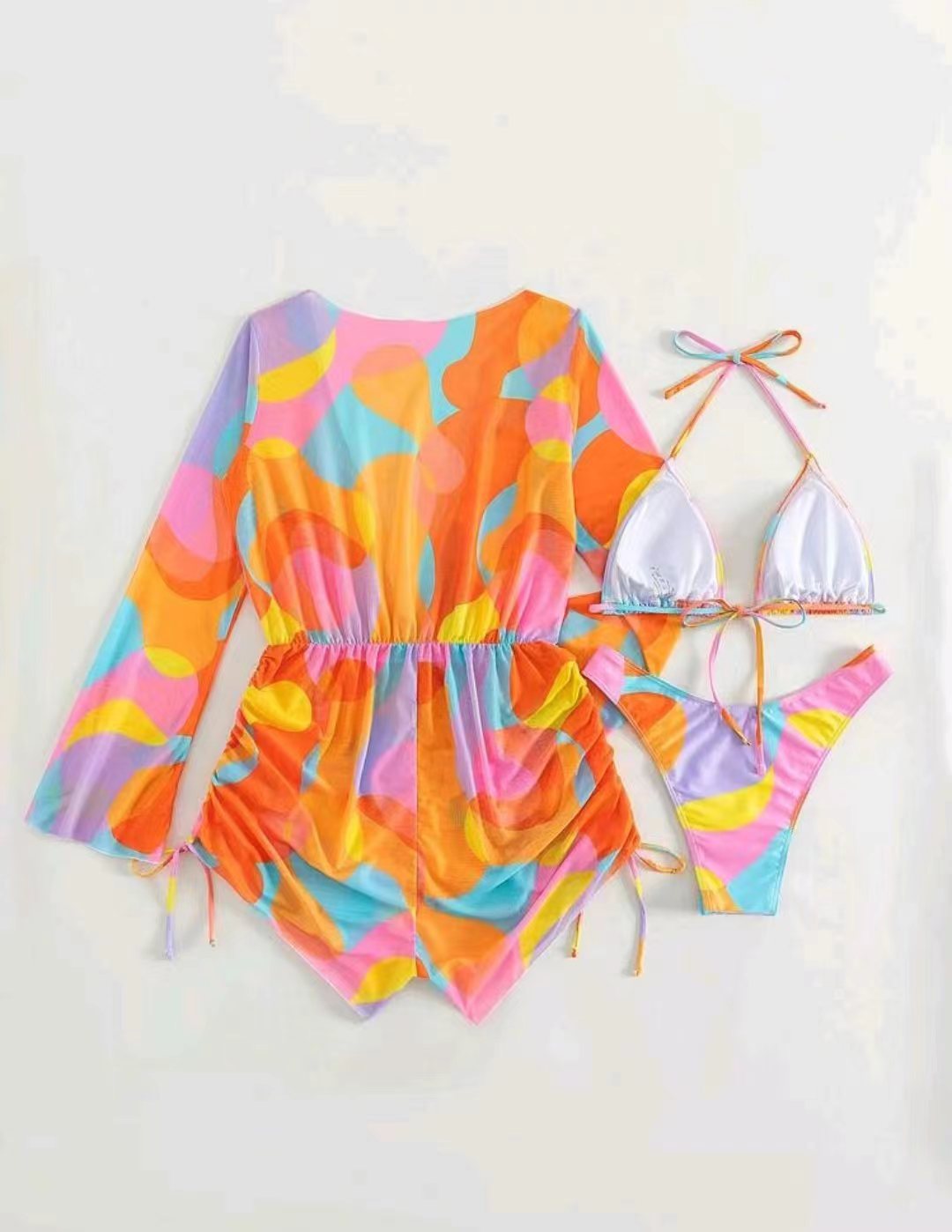 Badeset für Damen mit verspieltem Design und luftigen Ärmeln von berg-feldt