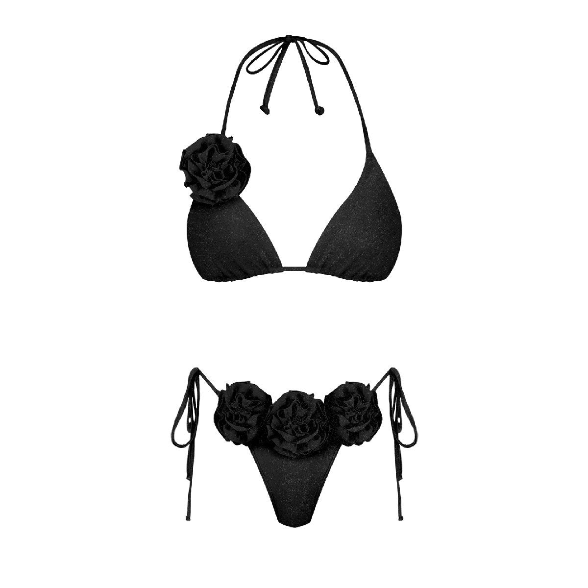 Ensemble bikini pour femme à motifs floraux et laçage raffiné, par berg-feldt