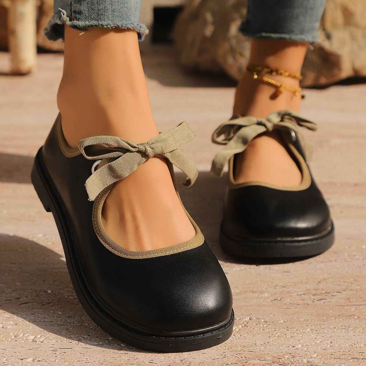 Bequeme Damen Ballerinas mit modischer Schleife von berg-feldt