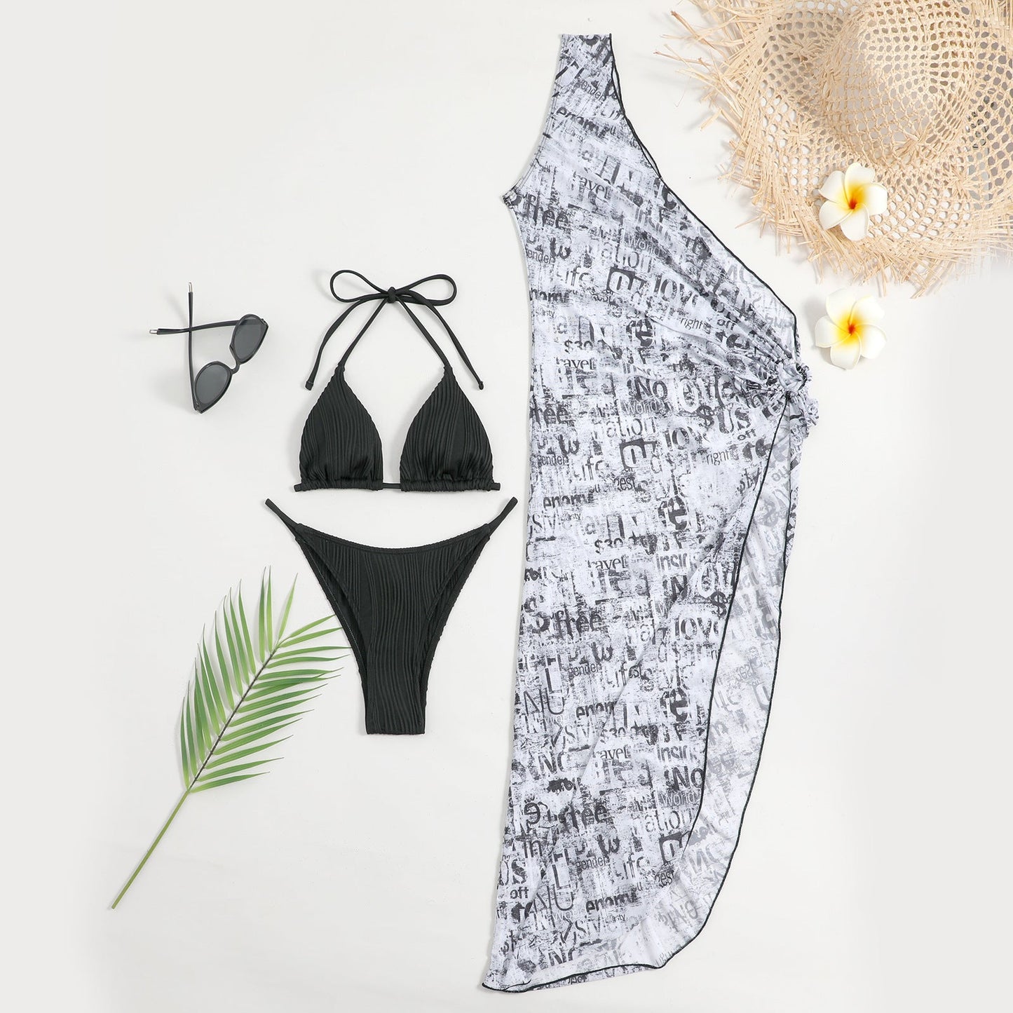 Ensemble de maillot de bain et paréo stylé pour femme de berg-feldt