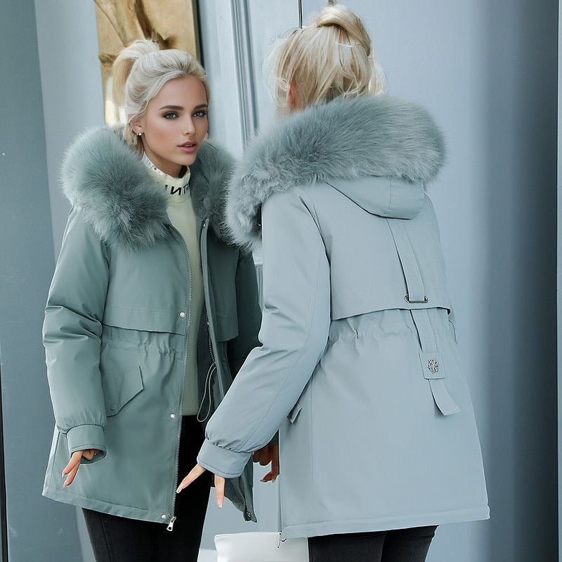 Parka d'hiver isolant pour femme avec col luxueux en fausse fourrure et doublure chaude Berg-Feldt