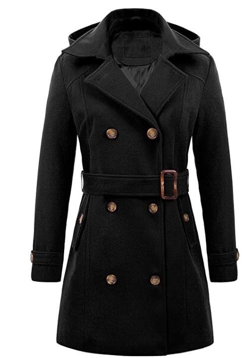 Manteau croisé élégant pour femme avec ceinture Berg-Feldt