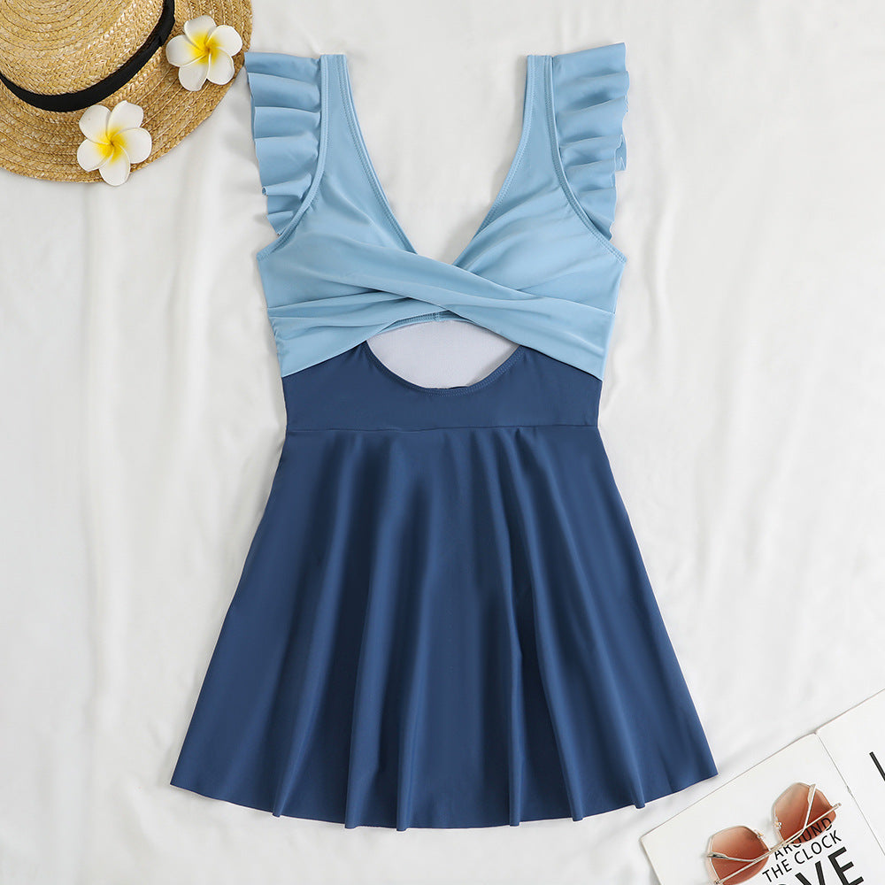 Maillot de bain croisé et froncé Berg-feldt pour femmes