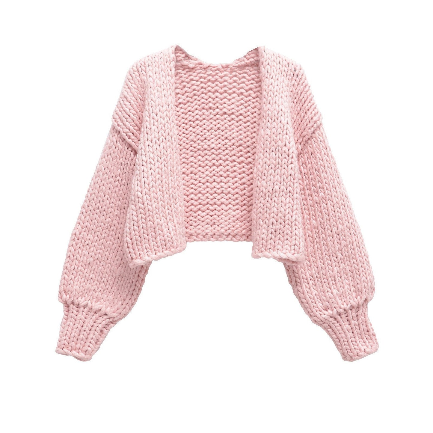 Gilet en grosse maille Berg-Feldt pour femme avec manches bouffantes