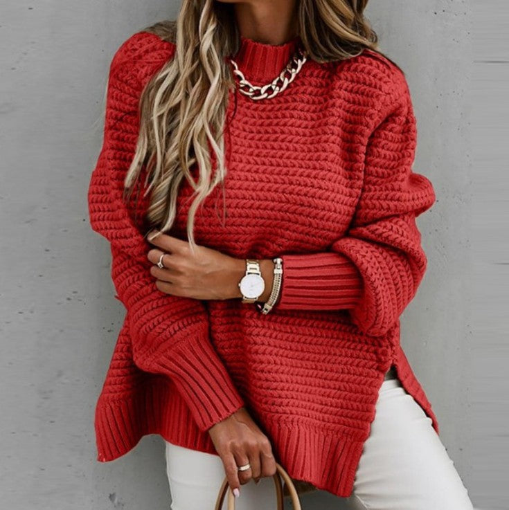 Damen Oversized Pullover mit strukturiertem Strick Berg-Feldt