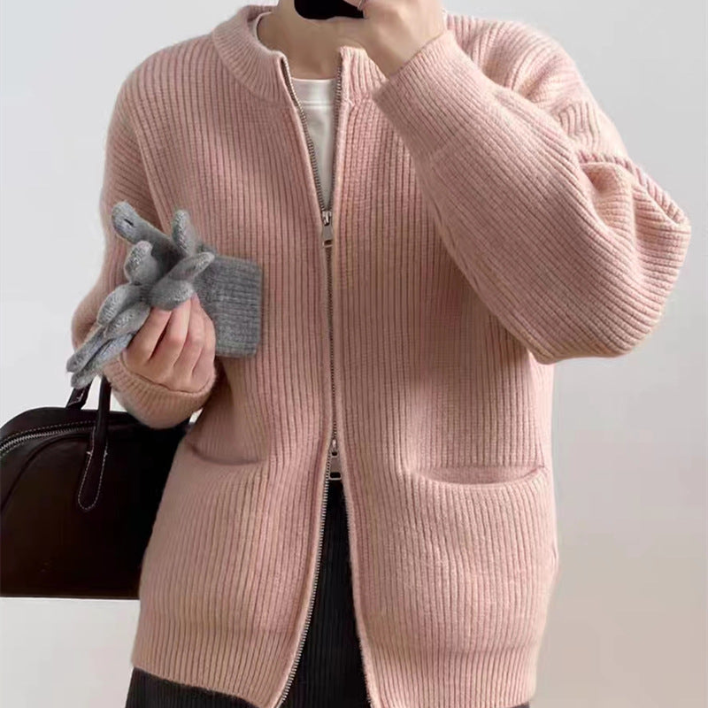 Gilet cardigan zippé femme coupe douillette Berg-Feldt