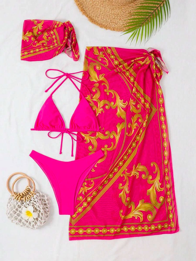 Serviette de plage femme avec motif élégant et coupe haute de berg-feldt