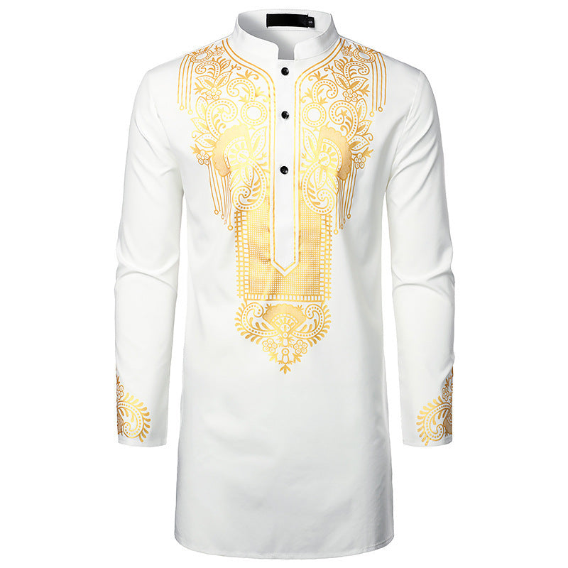 Haut à manches longues pour homme, motif ethnique Berg-Feldt