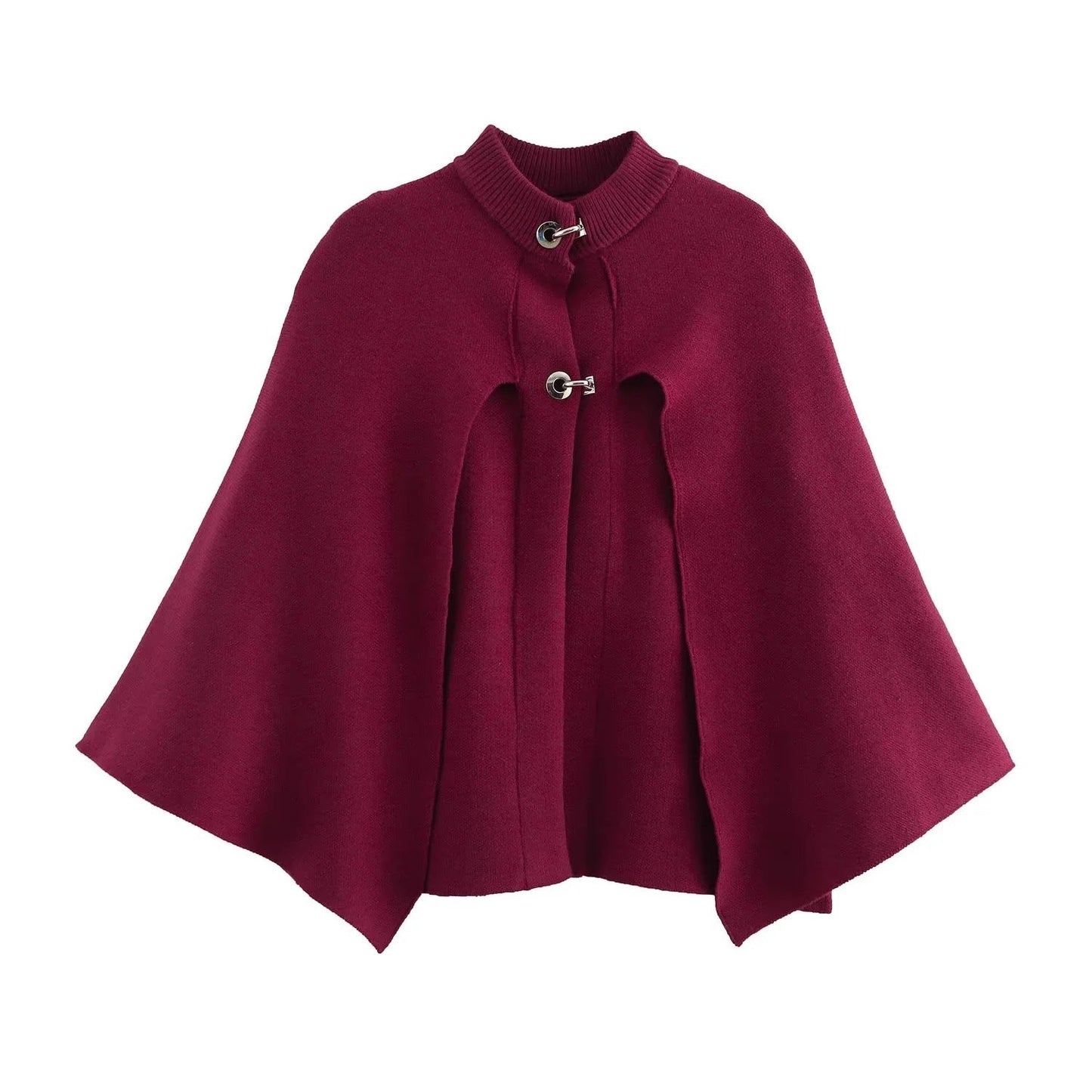 Veste cape femme tendance avec col montant élégant et détails de boutons décoratifs Berg-Feldt
