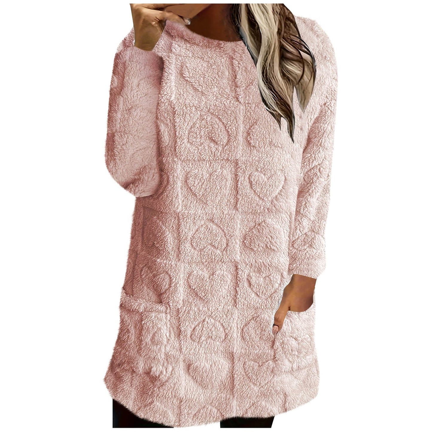 Tunique douillette pour femme avec motif cœur Berg-Feldt