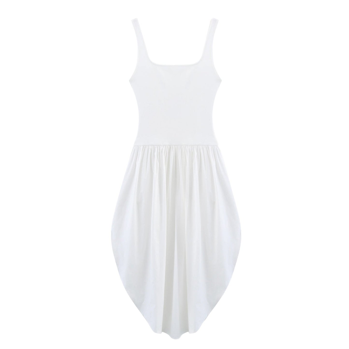 Robe midi trapèze classique à détails plissés de berg-feldt