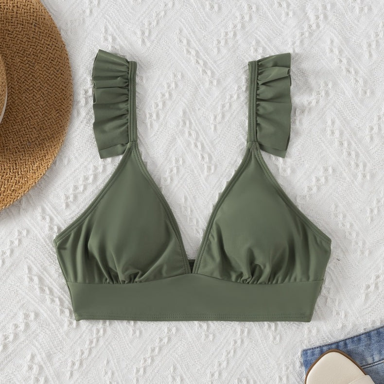 Haut de bikini femme Berg-Feldt à volants et bretelles réglables