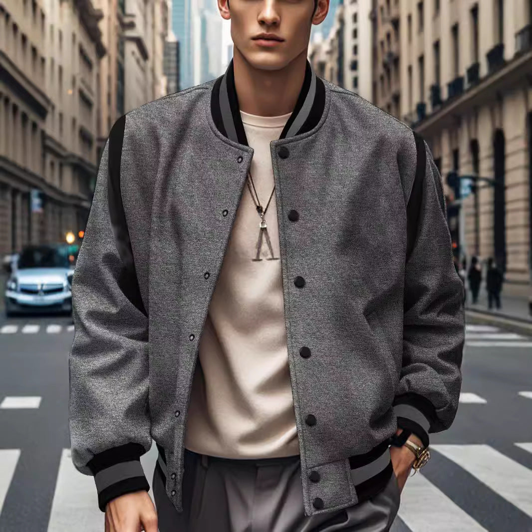 Bomber pour homme avec manches contrastées Berg-Feldt