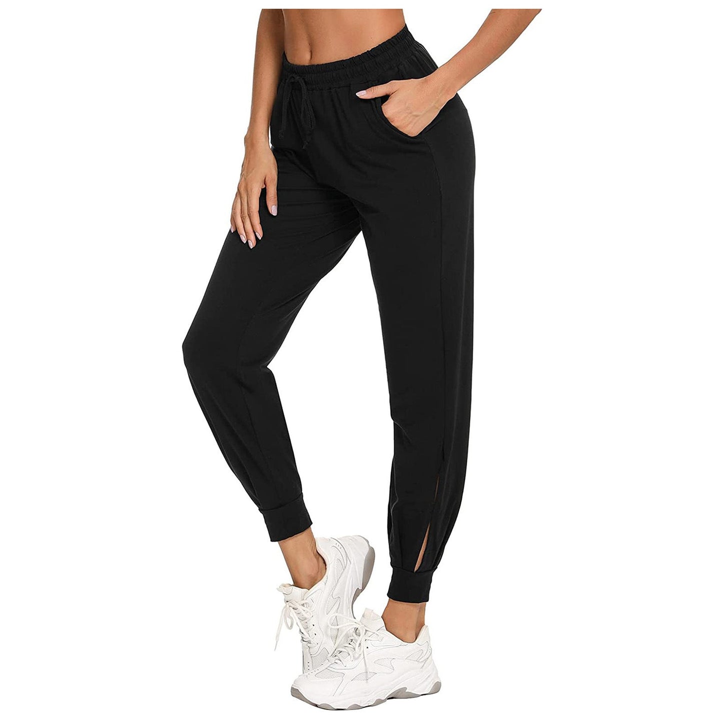 Damenpantalon de sport confortable avec ceinture élastique et poches latérales Berg-Feldt