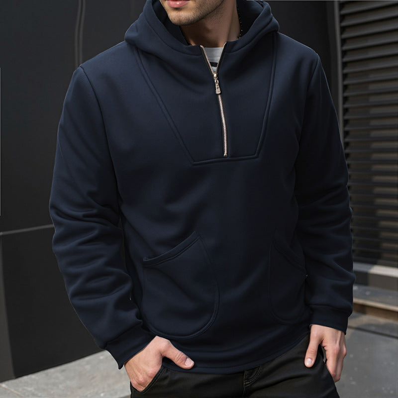 Herren-Kapuzenpullover innovativ designt mit praktischem Reißverschluss, Berg-Feldt