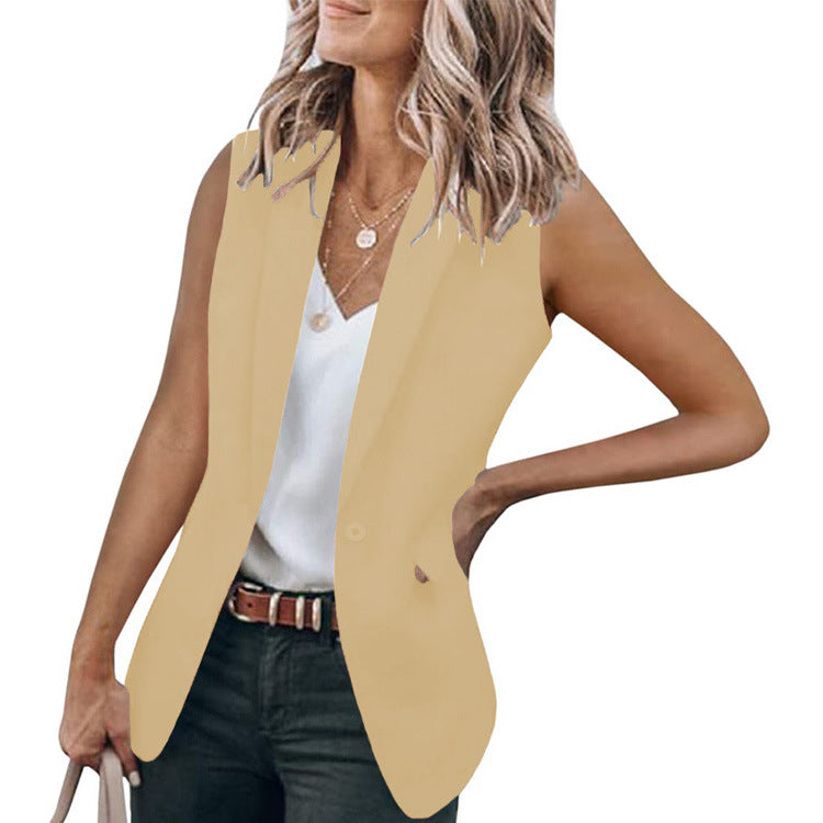 Blazer sans manches pour femme avec poches modernes Berg-Feldt