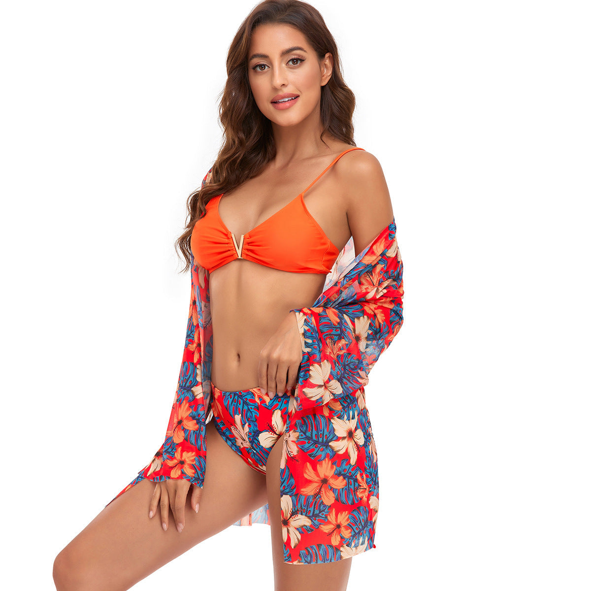 Bikini avec kimono floral par berg-feldt
