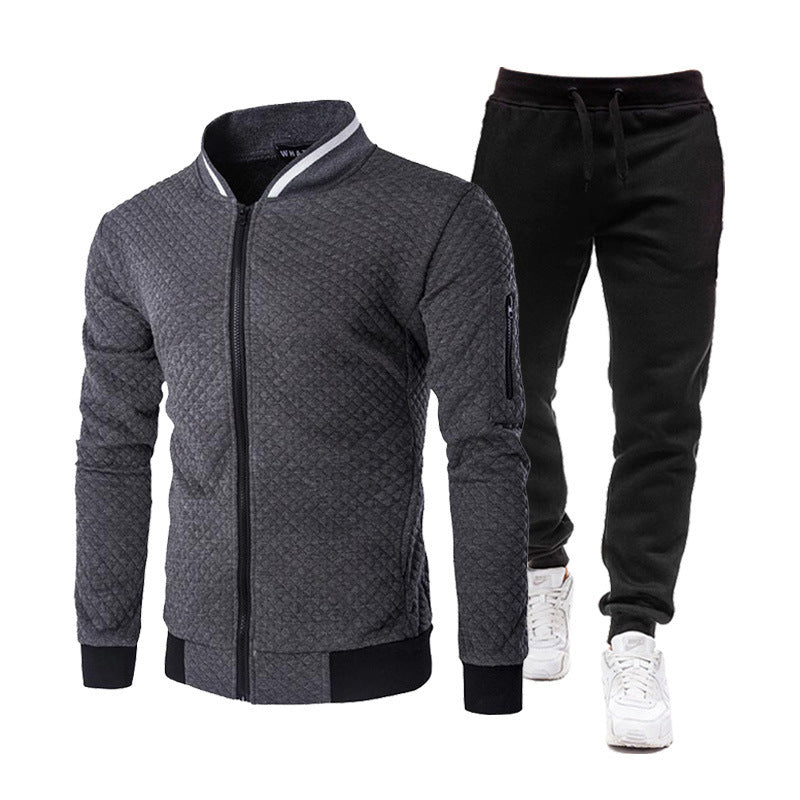 Herren modische Trainingsjacke mit Stehkragen und Sporthose Berg-Feldt