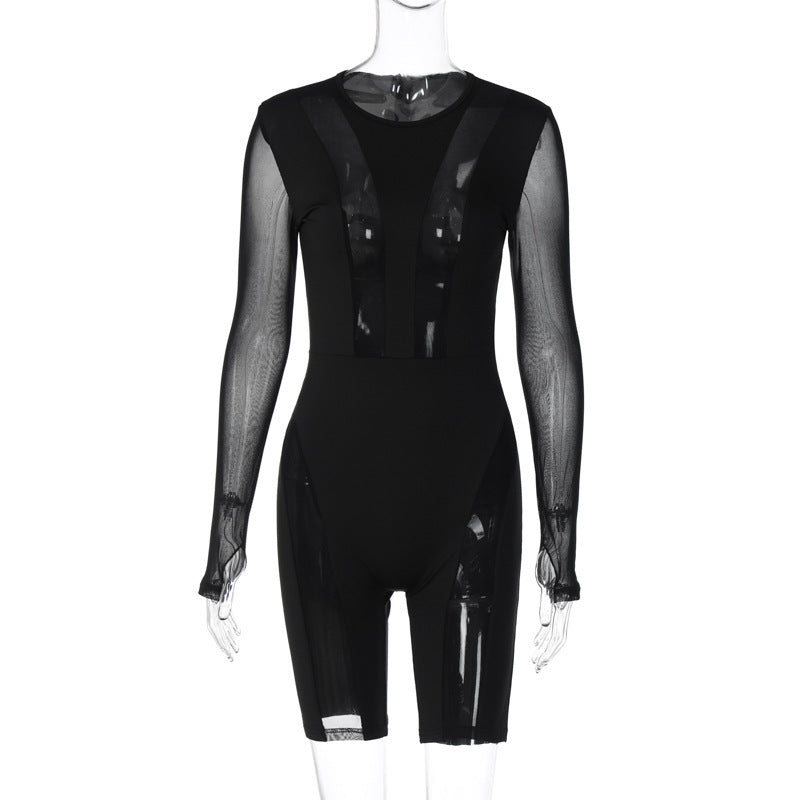 Combinaison élégante pour femme avec détails transparents et coupe ajustée par berg-feldt