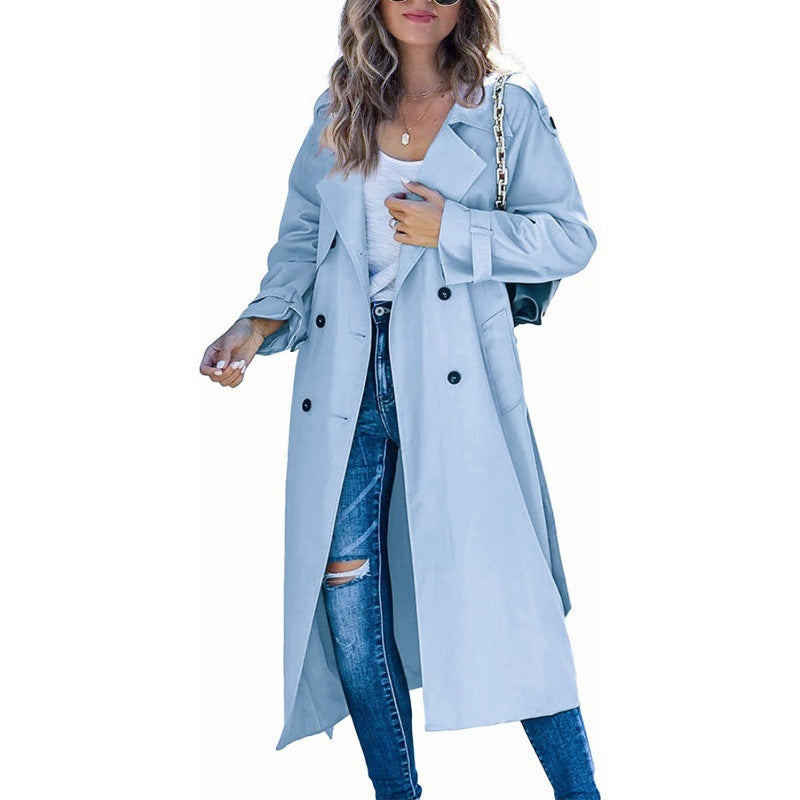 Trench-coat élégant pour femme avec double boutonnage et ceinture Berg-Feldt