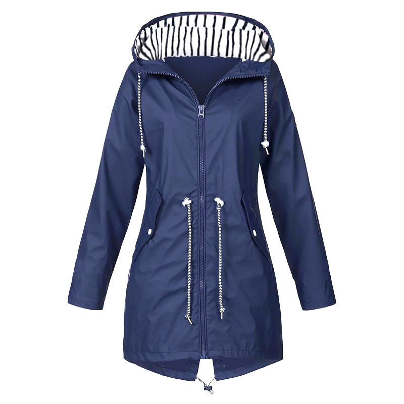 Veste décontractée déperlante pour femme avec capuche réglable et poches fonctionnelles Berg-Feldt