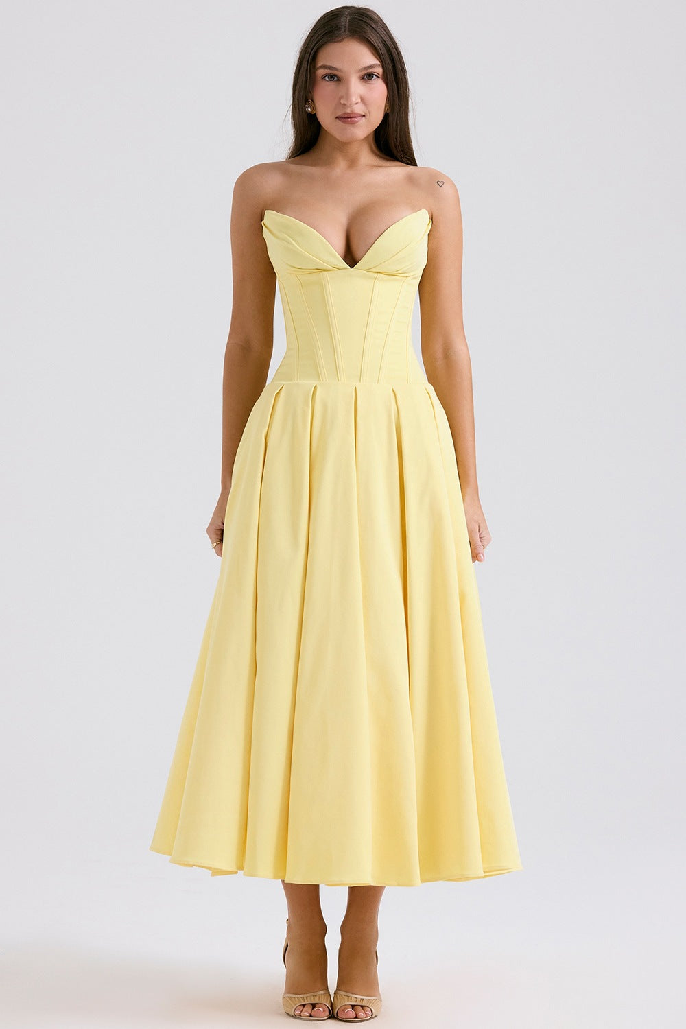Robe de soirée pour femme, silhouette ajustée et coupe trapèze Berg-Feldt