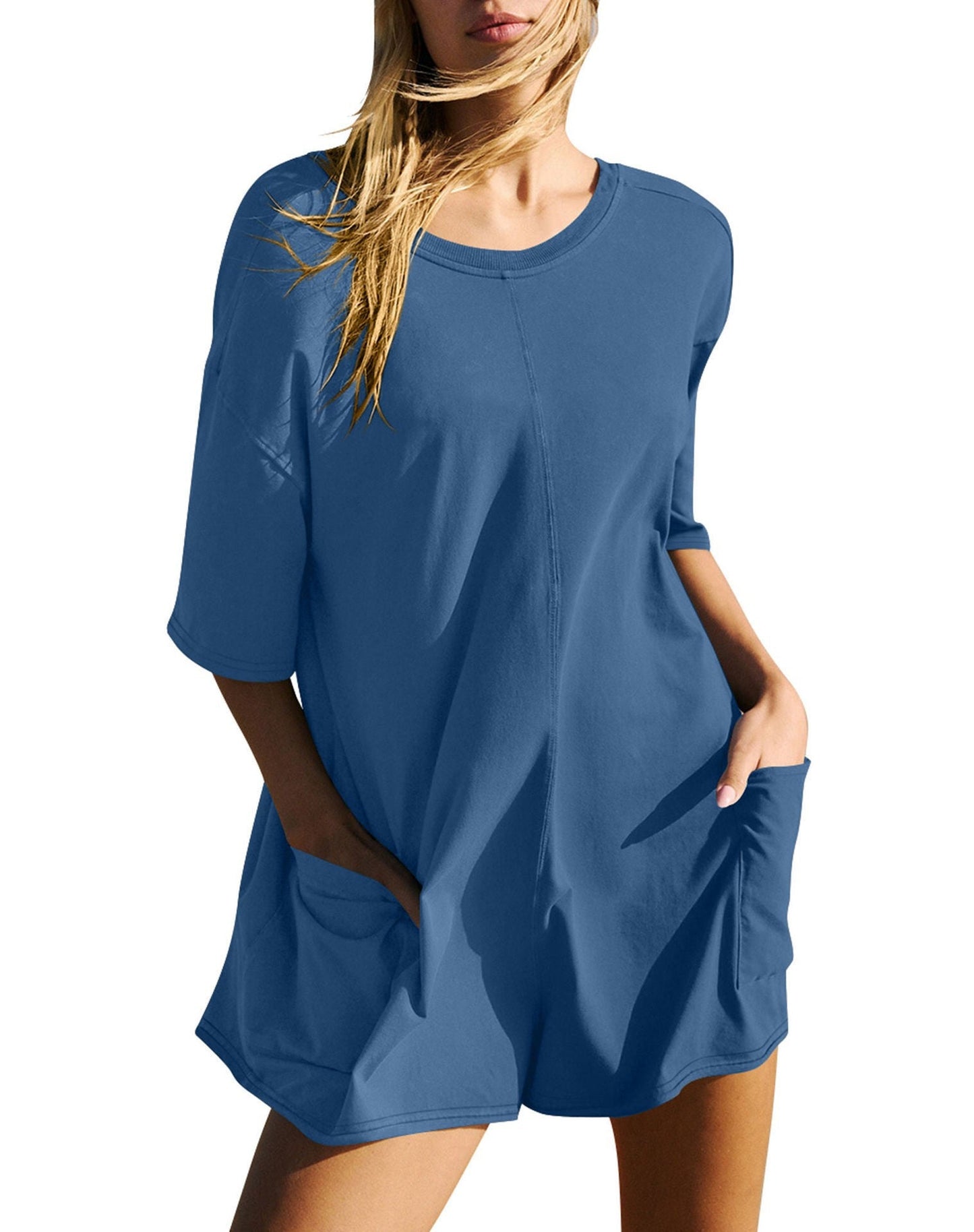 Robe t-shirt décontractée pour femme avec poches et coupe ample de berg-feldt