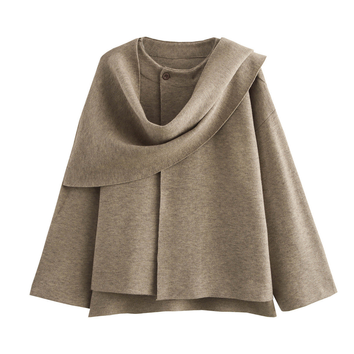 Pull en maille Berg-Feldt pour femme, asymétrique et superposé