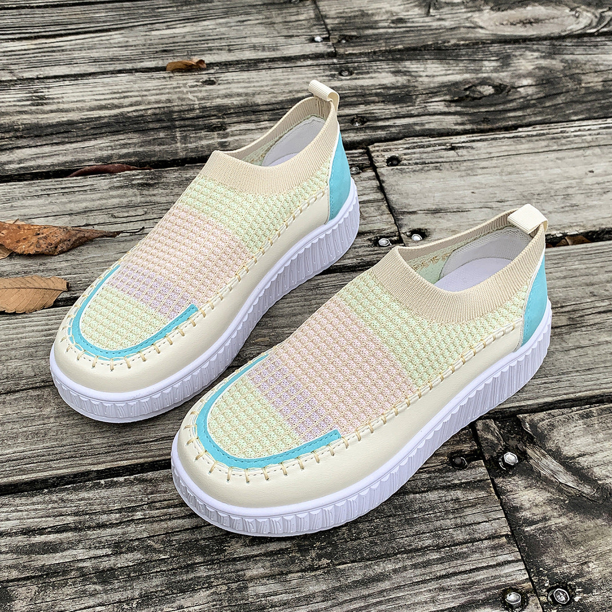 Komfortable Damen Sneaker mit atmungsaktivem Strickdesign von berg-feldt