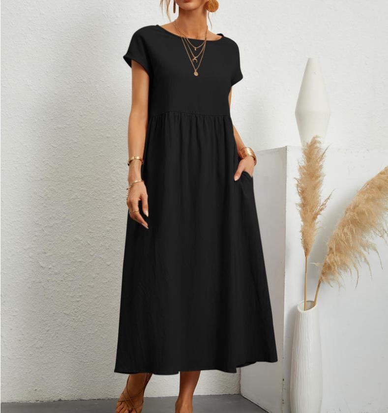 Robe mi-longue élégante et décontractée pour femme avec poches de berg-feldt