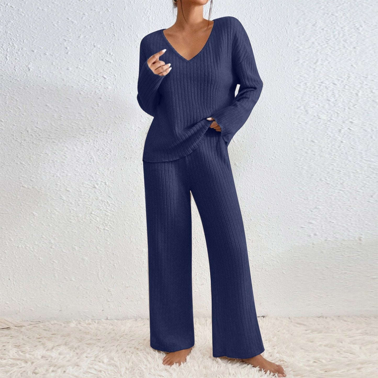 Ensemble de salon tricoté décontracté pour femme Berg-Feldt