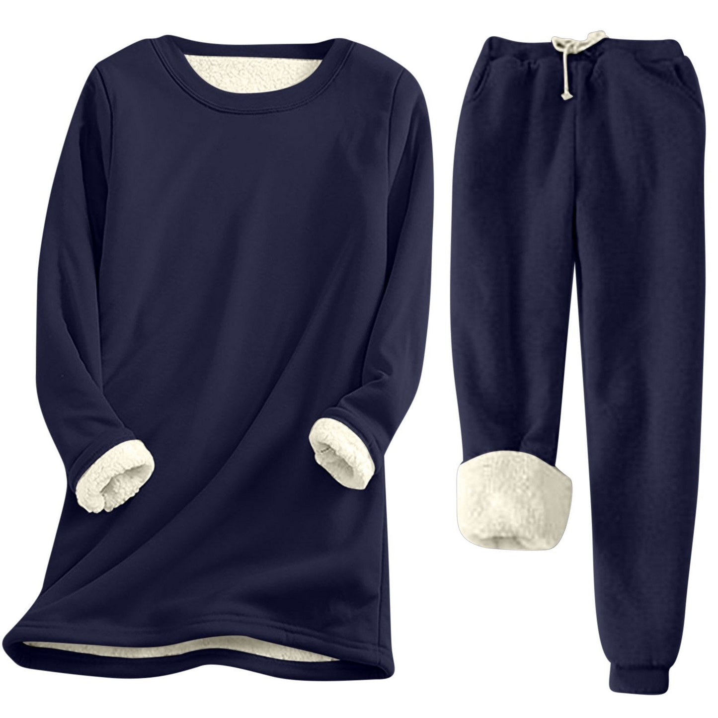 Damen Freizeit Sweatshirt-Set mit kuscheligem Innenfutter und lässiger Passform Berg-Feldt
