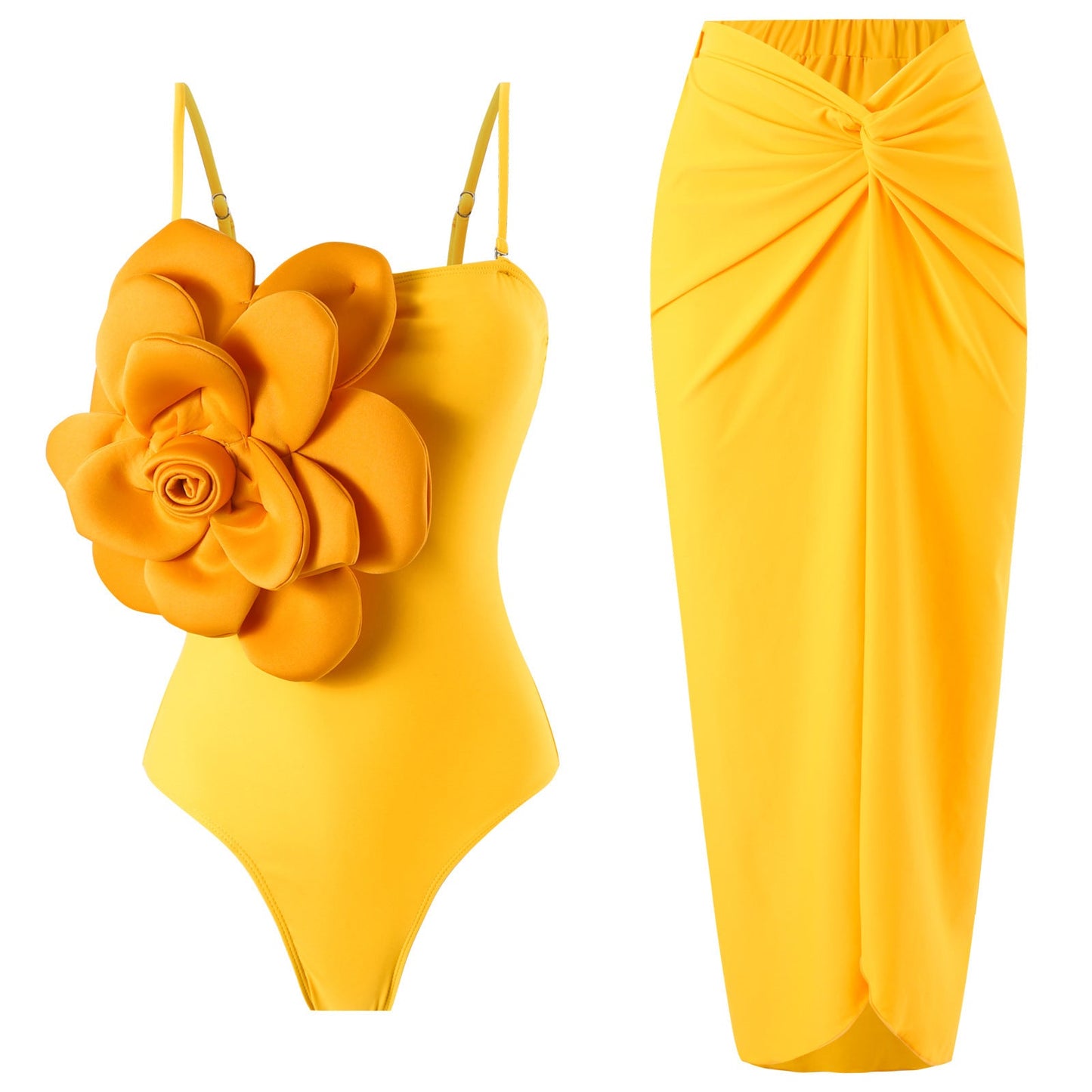 Maillot de bain Berg-Feldt pour femme avec imprimé floral et jupe longue