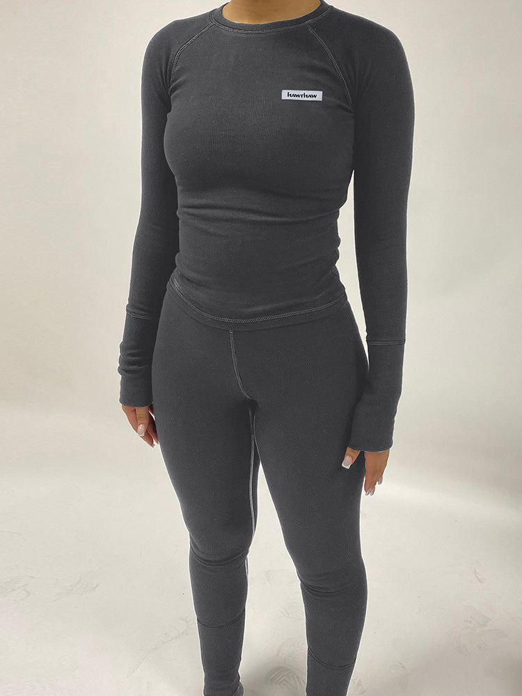 Ensemble legging sculptant et haut à manches longues pour femme de berg-feldt