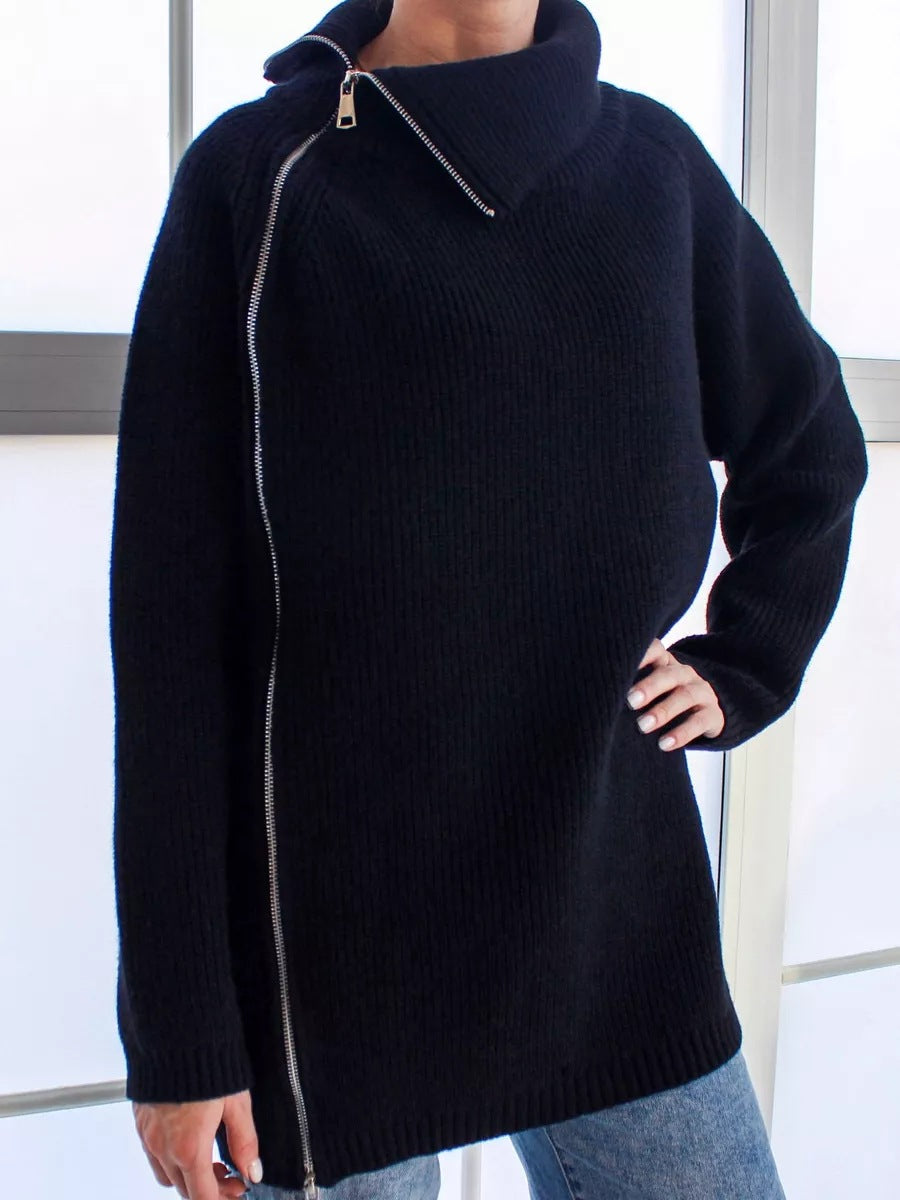 Berg-Feldt | Pull chaud et confortable pour femme avec fermeture éclair