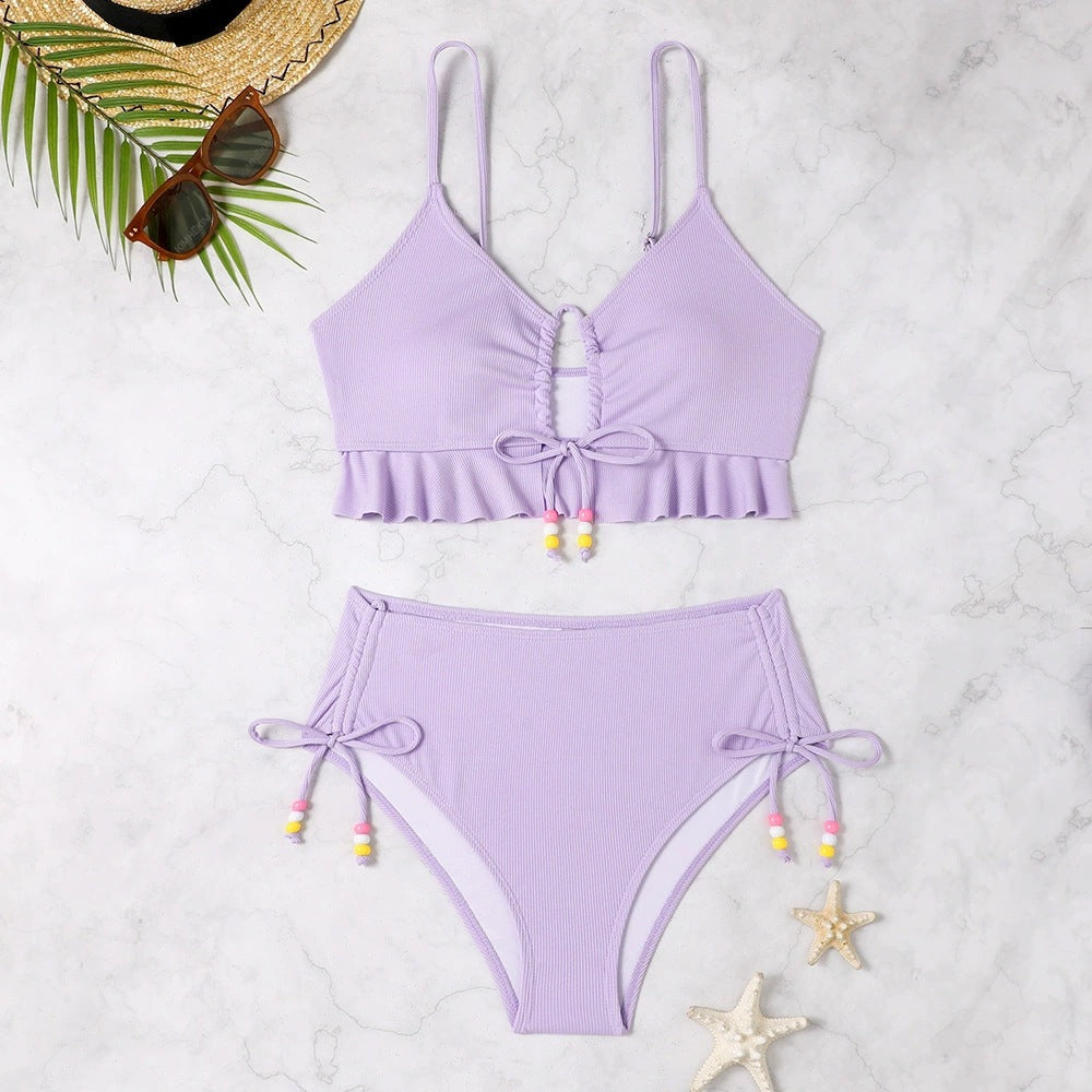 Ensemble de bikini taille haute à volants Berg-Feldt pour femme 1750840002