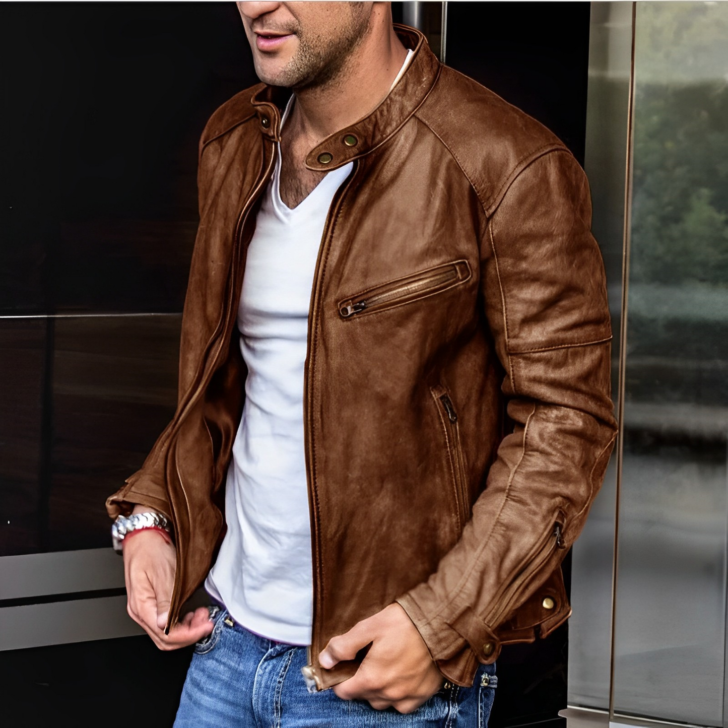 Berg-Feldt | Elegante Lederjacke für Herren