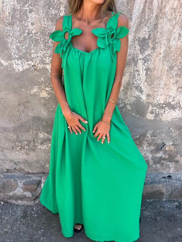 Maxikleid für Damen mit Schleifen-Trägern von berg-feldt