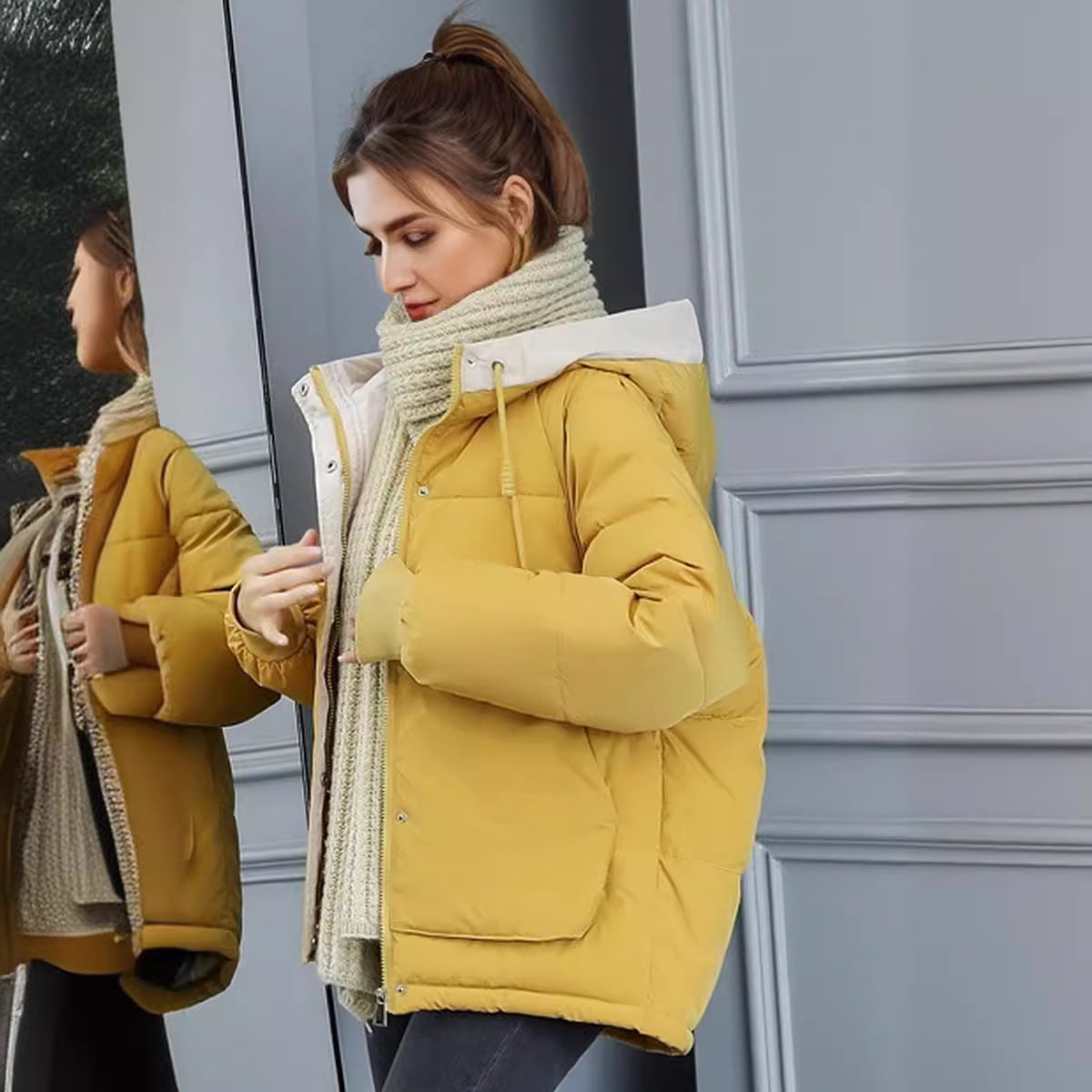 Doudoune matelassée femme à la mode avec capuche amovible et coupe confortable Berg-Feldt